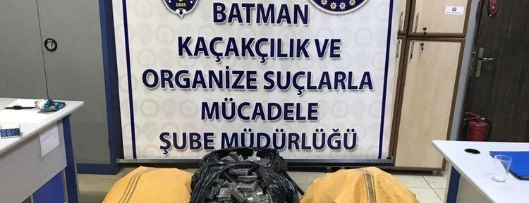 Batman'da kaçak sigara ele geçirildi