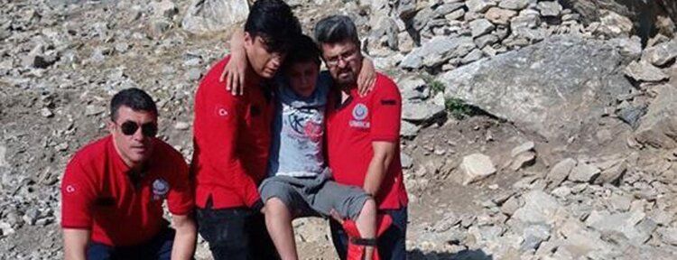 Batman'da Mereto Dağı'ndan düşen çocuk yaralandı
