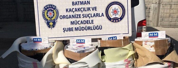 Batman’da kaçak sigara ele geçirildi