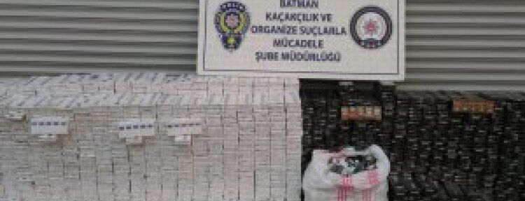 Kasadan binlerce sigara çıktı