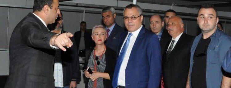 1. Kitap Fuarı hazırlıklarını incelediler