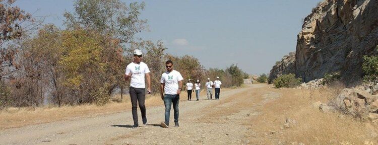 Malabadi Tabiat Parkı'nda doğa yürüyüşü yapıldı