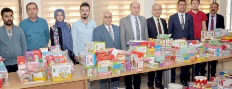 Özel eğitim sınıflarına eğitim malzemeleri dağıtıldı