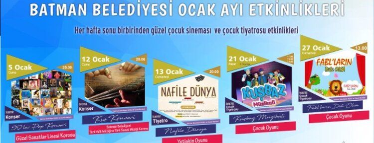 Yeni yıla yeni etkinliklerle başlıyoruz
