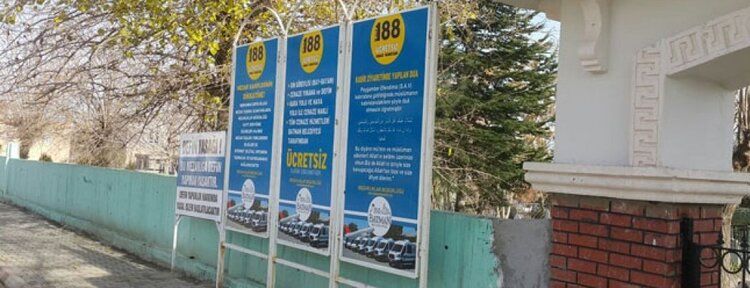 Mezarlıklara bilgilendirici tabelalar