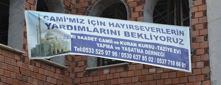 Yarım kalan cami yardım bekliyor