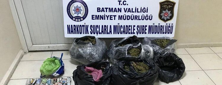 22 kilo esrar ele geçirildi