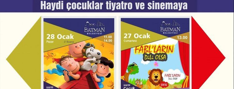 Haydi çocuklar tiyatro ve sinemaya