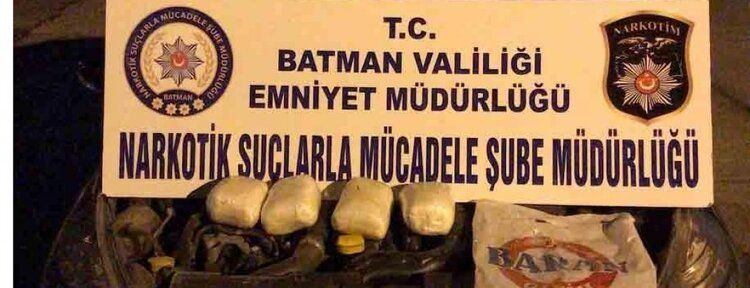 Batman'da toz esrar maddesi ele geçirildi