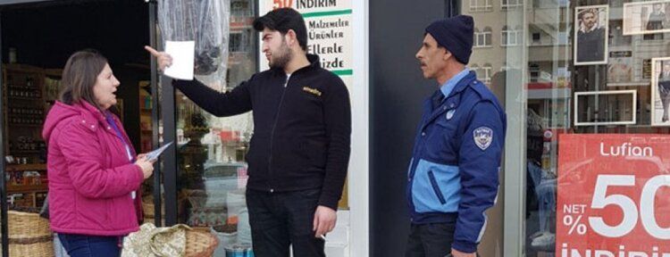 Esnafa " Çöp Saati ve Kuralları " hatırlatıldı