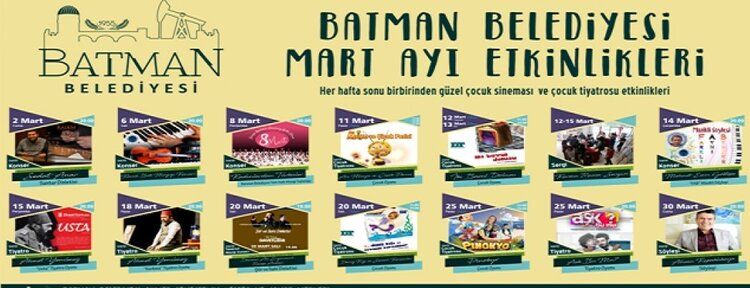 Kültür sanat etkinliklerinde bahar dönemi