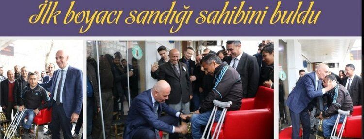 İlk yeni boya sandığı, sahibine hediye edildi