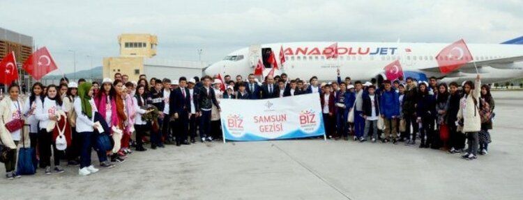 8. öğrenci kafilesi Samsun'a uğurlandı