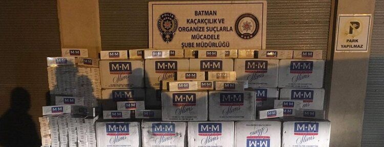 Batman'da kaçak sigara ele geçirildi
