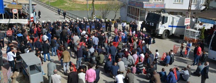 Hasankeyflilerin hak talebi eylemine polis müdahalesi