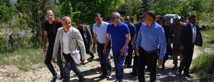Malabadi Tabiat Parkı alanında inceleme
