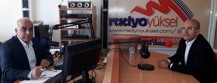Mehmet Şimşek Radyo Yüksel'e konuk oldu