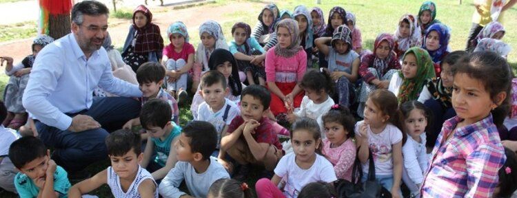 Yaz Kur'an kursu öğrencileri gönüllerince eğleniyor