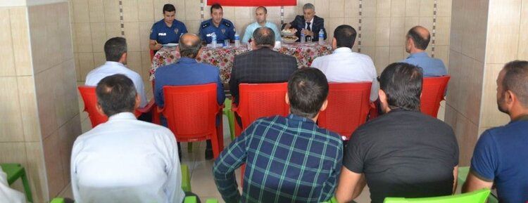 muhtarlarla huzur toplantısı yapıldı