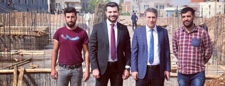 Sünger, aile sağlığı merkezi inşaatında incelemelerde bulundu