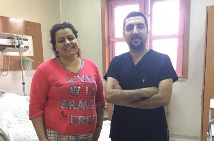 Bölge Devlet Hastanesi’ne mide küçültme ameliyatı için geldi