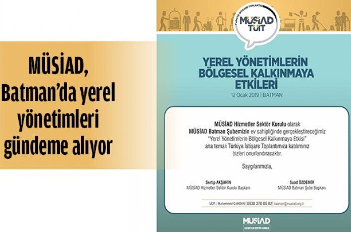 Yerel yönetimler, Batman’da konuşulacak