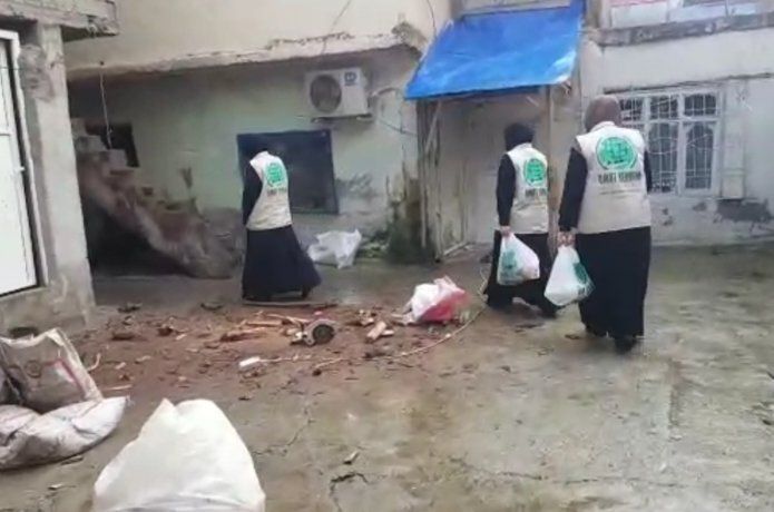 Umut Kervanı'ndan Suriyeli ailelere yardım eli