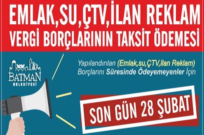 Vergi ödemelerinde son gün 28 Şubat
