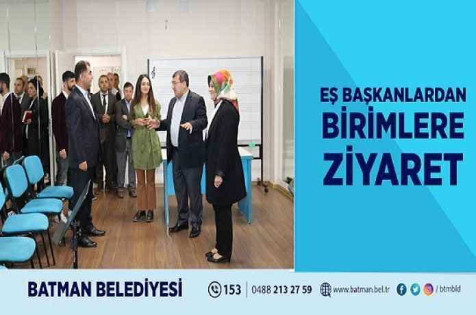 Eş başkanlardan birimlere ziyaret