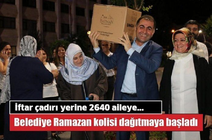 Belediye Ramazan kolisi dağıtımına başladı