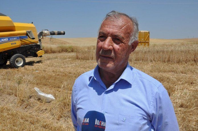 Buğday hasadı çiftçinin yüzünü güldürdü
