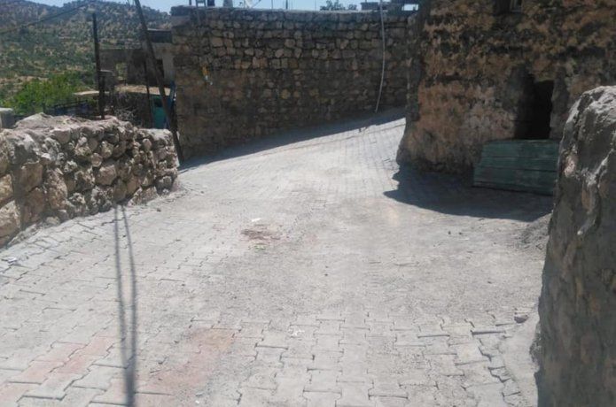 Gercüş'ün Ulaş köyündeki yollara kilitli parke taşı döşendi