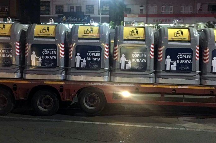 Belediye okulların konteyner ihtiyacını karşılayacak