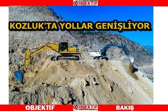 Kozluk'ta Yol Çalışması