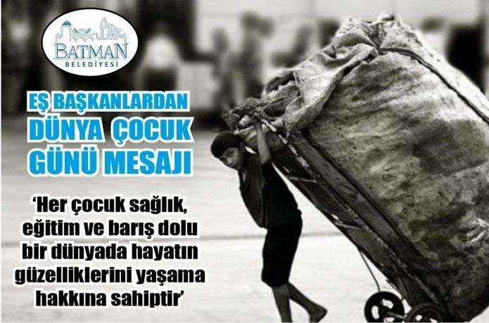 Eş başkanlardan dünya çocuk günü mesajı