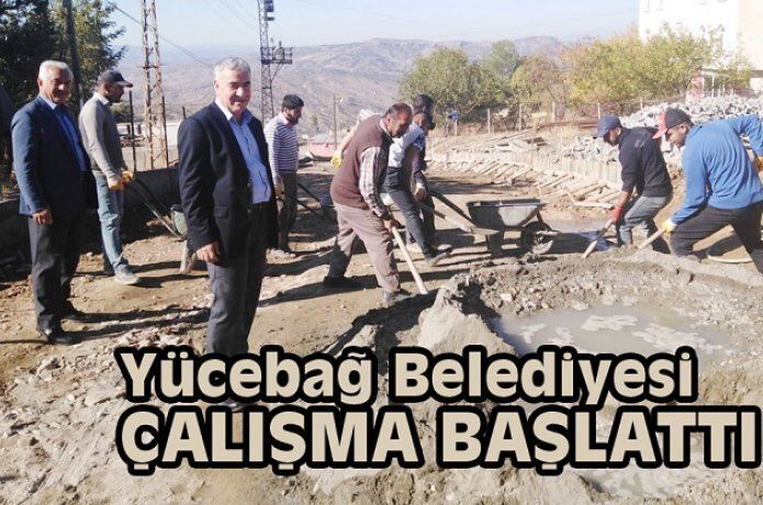Yücebağ Belediyesi çalışma başlattı
