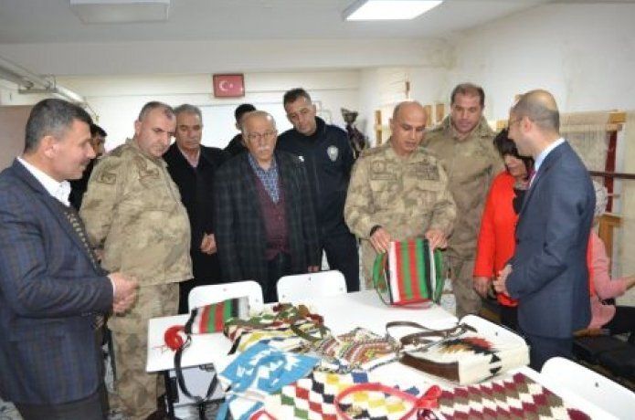 Jandarma Bölge komutanı Sason’daydı