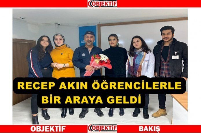 Karikatürist akın Boğaziçi'nde söyleşiye katıldı