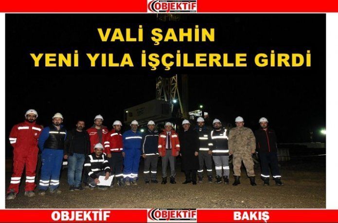 Yeni yıla sondaj kuyusunda girdiler