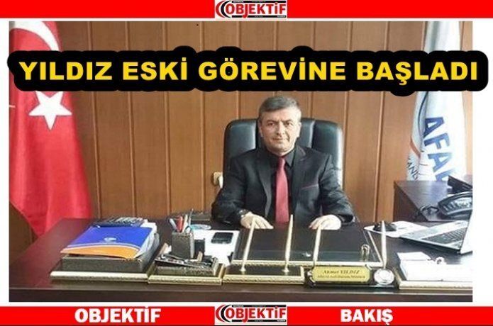 Ahmet Yıldız görevi başında