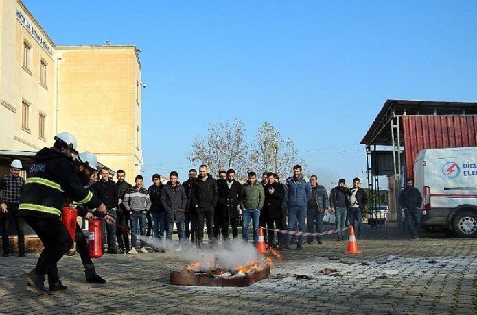 Dicle Elektrik’te yangın tatbikatı