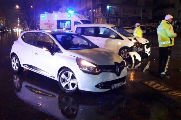 yağış kazaya neden oldu