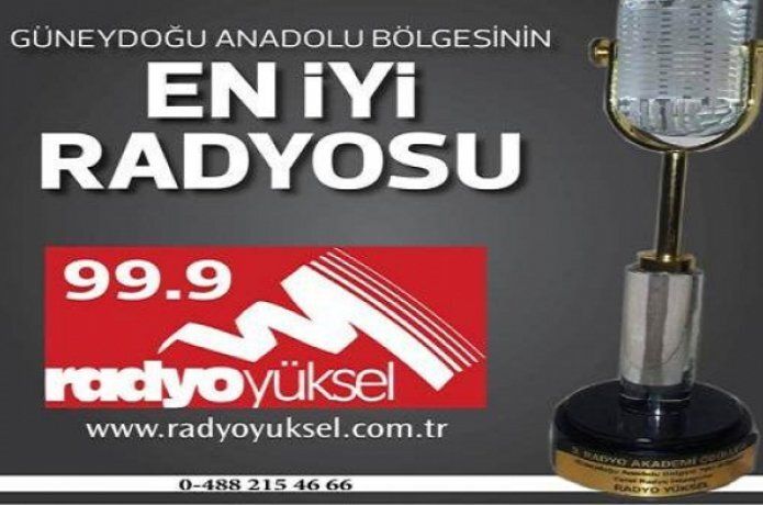 Radyo Yüksel bölgenin en iyi radyosu seçildi