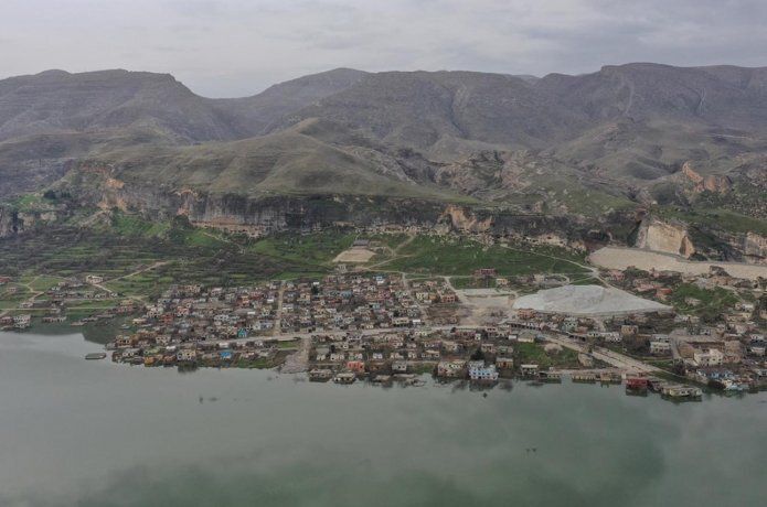 Hasankeyf’te birçok tarihi eser sular altında