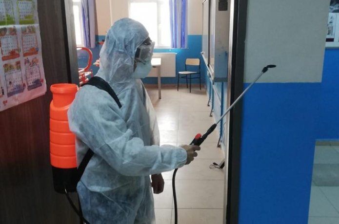 Okullar Dezenfekte Ediliyor