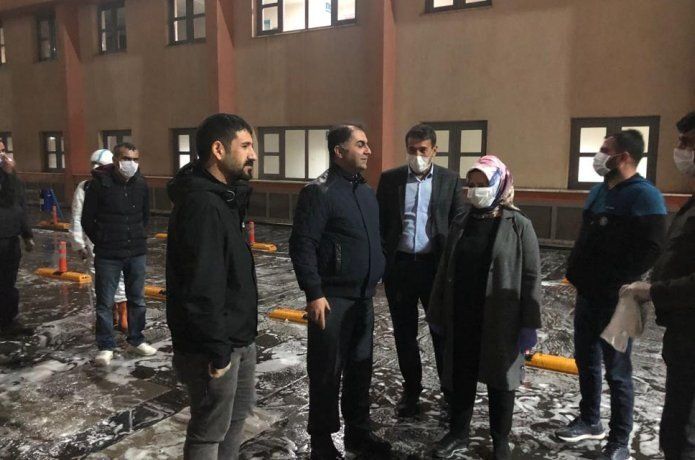 Eş başkanlar korona virüs çalışmalarını denetledi