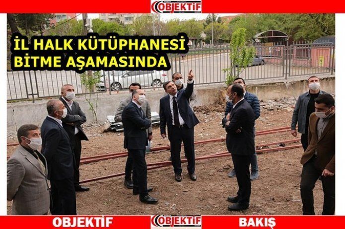 Vali Şahin Kütüphane inşaatını yerinde inceledi