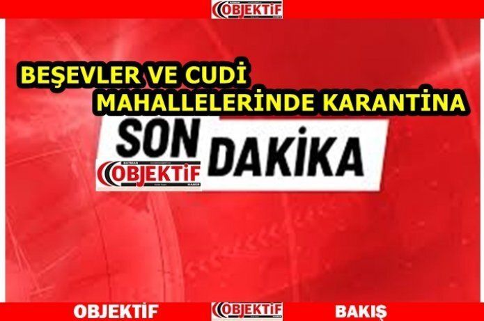 Batman'da iki bina karantinaya alındı