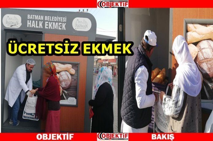Muhtaç ailelere ücretsiz ekmek