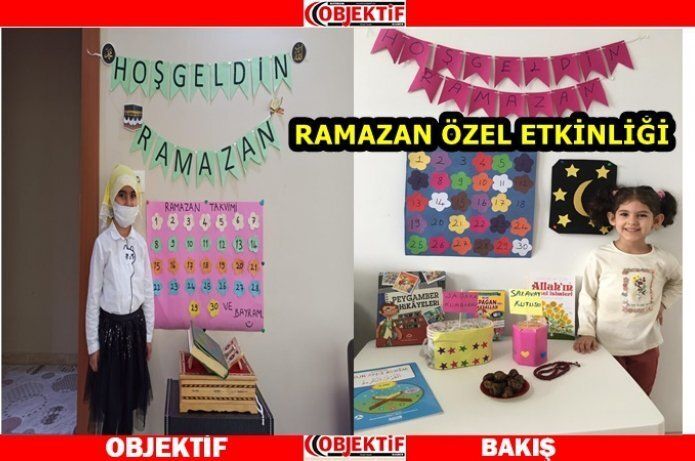 4-6 yaş Kur'an kursu öğrencilerine ramazan etkinliği
